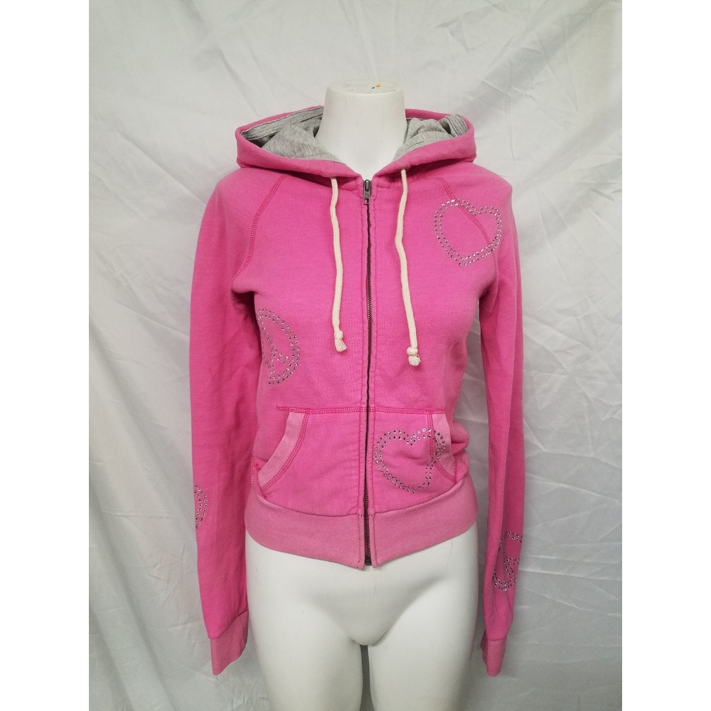 3/20--PINK by VS pink zip up bling hoodie